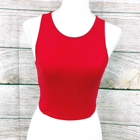 NWT Lulu's Red Sleeveless Tie Back Sleeveless Top Size S - Picture 1 of 13